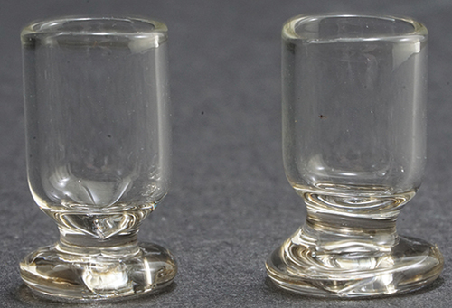 Dollhouse Miniature Glass Goblets, 2/Pk